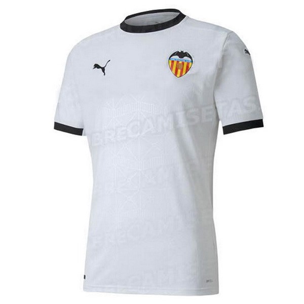 Tailandia Camiseta Valencia Primera 2020-21 Blanco